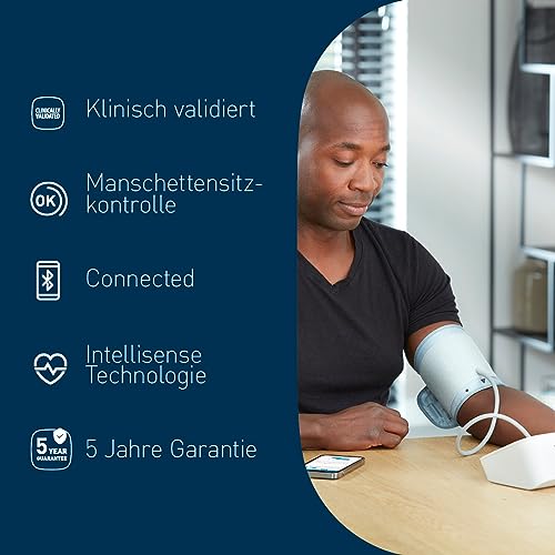 OMRON X2 Smart – Automatisches, klinisch validiertes Oberarm-Blutdruckmessgerät mit Bluetooth und...