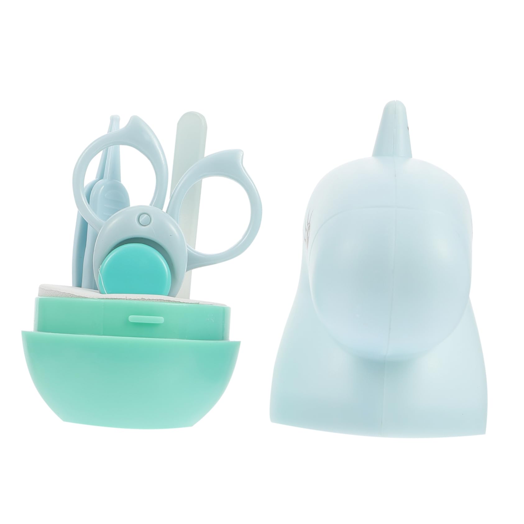 Abaodam 12piezas Kit De Cuidado De Uñas Para Bebés De Cortauñas Tijeras Estuche Seguro y Práctico Para Recién Nacidos y