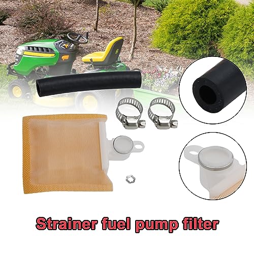 Topteng AM117116 Strainer Fuel Pump Filter TY22462 for John Deere Lawn and Garden Tractors, for John Deere 425, 445 & 4552