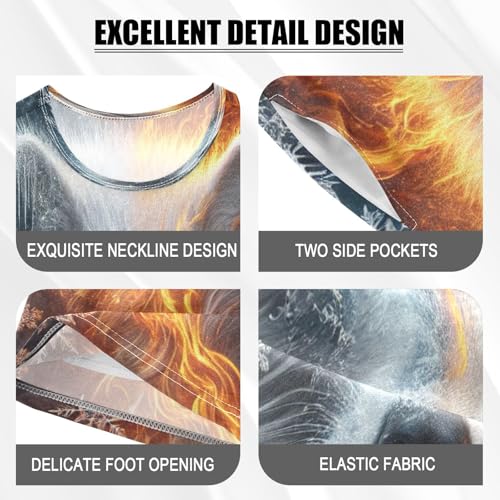 Wolf Dark Blue Pajama Set Short Sleeve Pajamas Shorts Sets Cotton Soft Loungewear Sleepwear 5Y4