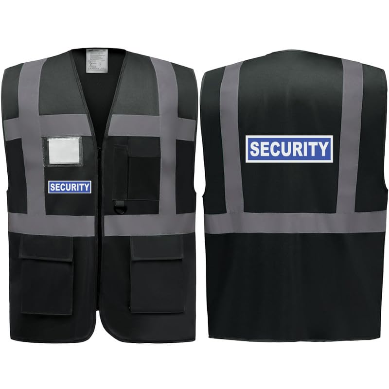 Hi Vis Vests, Security Comfortable High Visibility Vest Made of Durable Polyester