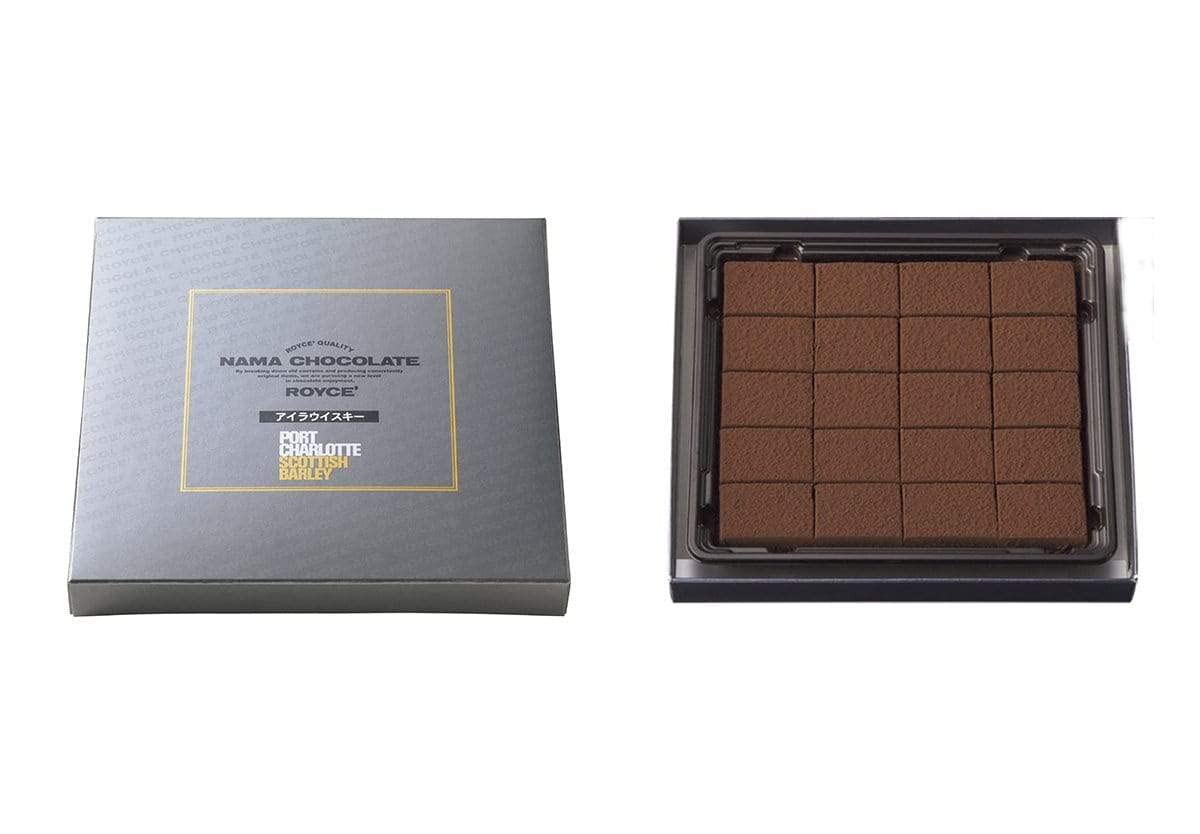 ROYCE' Nama Chocolate "Islay Whisky" - Milk Chocolate Infused with Fresh Cream | Gourmet Snack for Gifting & Indulging | Japanese Chocolate from Hokkaido (20 Pieces of Chocolate)