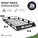 ARKSEN 84 x 39 x 6 Inch Universal 150LB Heavy Duty Roof Rack Cargo with Extension Car Top Luggage Holder Carrier Basket for SUV, Truck, & Car Steel Construction