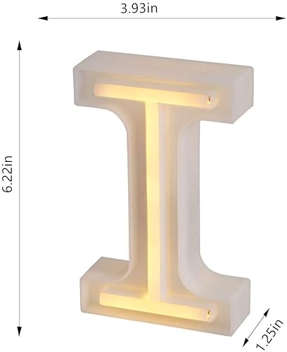 Miniatura 4 de GUOCHENG Letras de neón LED Carpa de luz alfabeto letrero de neón decorativo luces para el hogar boda Navidad cumpleaños fiesta tienda I