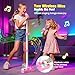 Kids Rechargeable Karaoke Machine Toys with Adjustable Stand, 3-5 4-6 7 8 Year Old GirlsWireless Microphone Gifts, Bluetooth Speaker with 2 Mic Toddler Birthday Gift for Girl Ages 3-8