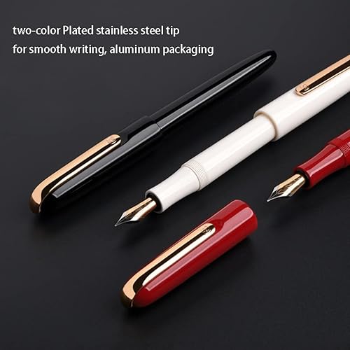 Miniatura 6 de Plumas estilográficas para escribir impresionante bolígrafo de lujo con punta de acero inoxidable y agarre ergonómico, bolígrafo de punta para