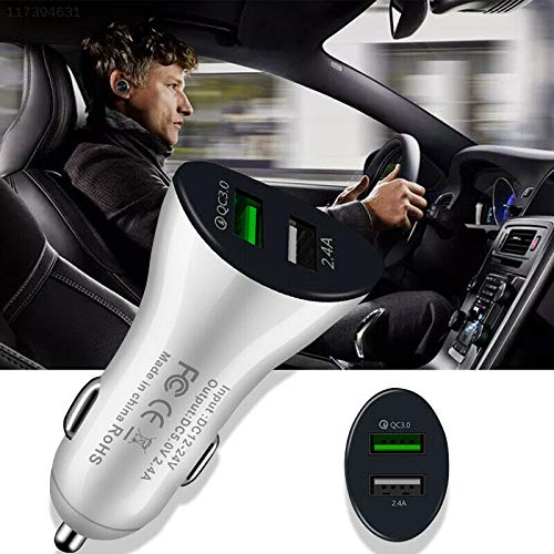 ELECTROPRIME C5CE QC3.0 Dual USB Car Charger Car Charger Adapter Electronics