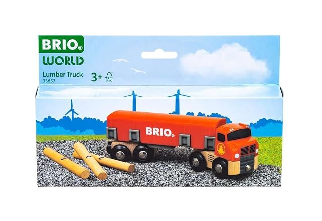 Foto 4 de 8 de BRIO World - Camiòn maderero, Accesorio Tren de Madera +3 años, para niños