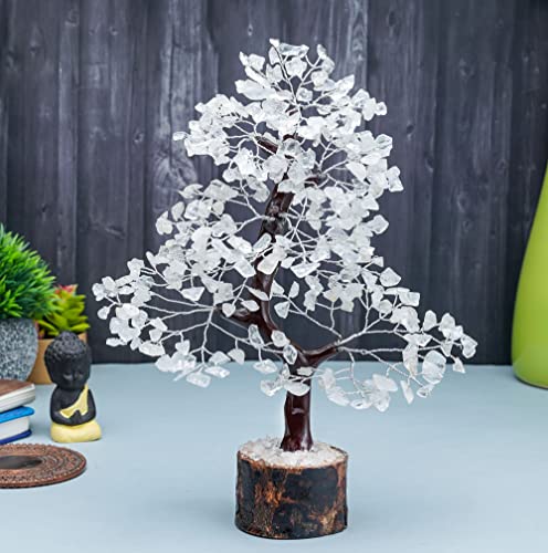 Image of Crocon Clear Quartz Crystal Tree Birthday Gifts for Women, Men, Friends