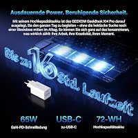 GEEKOM GeekBook X14 Pro Laptop, 999 g Ultraleicht, 14" 2.8K OLED, Intel Core Ultra 5 125U, 16 GB RAM, 512 GB SSD, 2X USB4, Fingerprint & Webcam-Schieber, bis zu 16 h Akku, Copilot+, Windows 11 Pro – Ansicht 5
