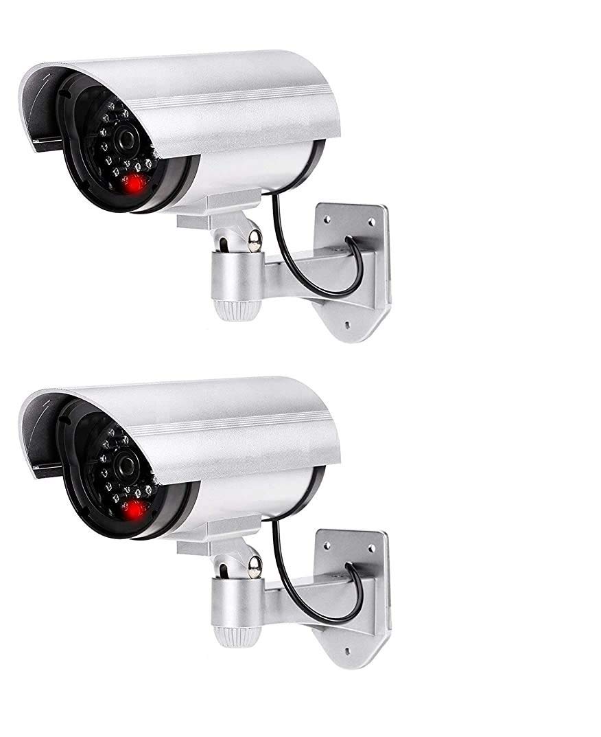 IR Security CCTV False Outdoor Camera Fake Dummy Security Camera - 2 Pieces (Multicolor)-image-33