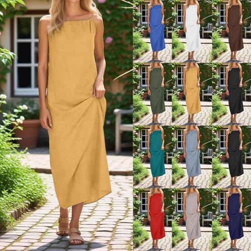 Robe d'été longue dos nu confortable contre la chaleur - 2