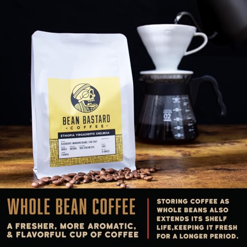 Bean Bastard Ethiopia Chelbesa Café en Grano Tostado Ligero 12oz miniatura 6