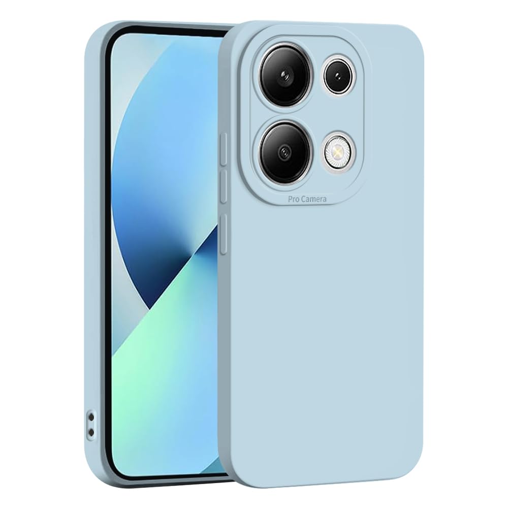 Xiaomi Redmi Note 13 Pro 4G / Poco M6 Pro 4G Case With 3 Pack Tempered Glass, Silky-Soft Touch Silicone Case, Shockproof Cover With Microfiber Lining, Night Green