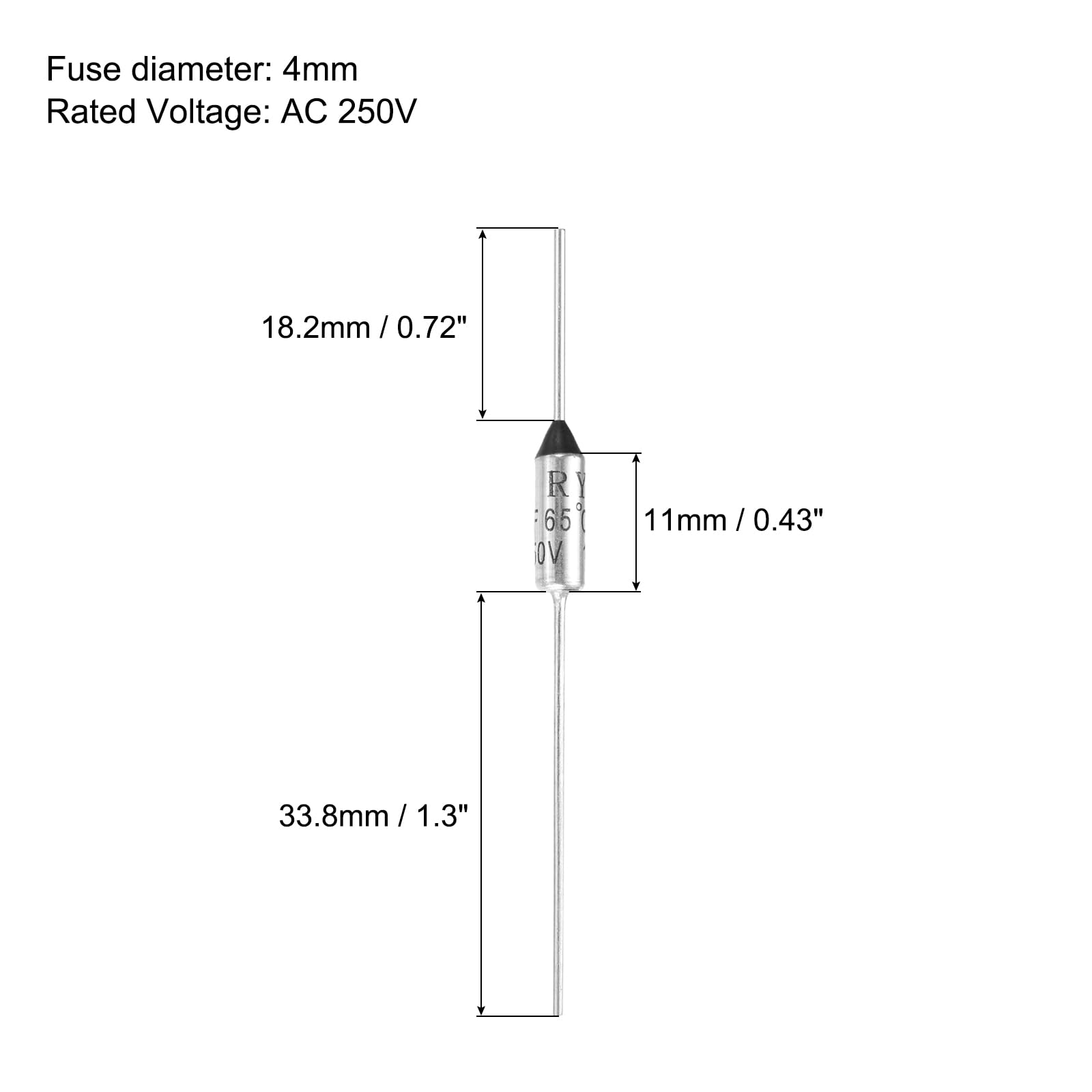 THERMISCHE ZEKERING 113°C /110 2 -3 °C / 250V - 10A - Thermische