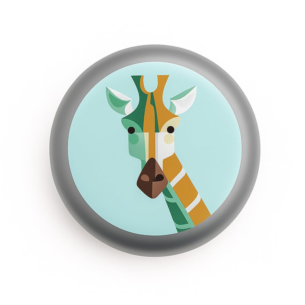 Dentosmile Slim Aligner Case with Silicone Layer/Smile Design (Giraffe) - Orthodontic Retainer Box With Silicone Layer