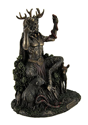 Estatua Cernunnos Dios Céltico de Animales y Submundo 9 pulg miniatura 3