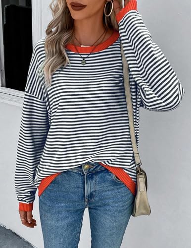 Zeagoo Sweaters for Women Fall Outfits Trendy 2025 Long Sleeve Shirts Bussiness Casual Knit Pullover Sweater Tops4