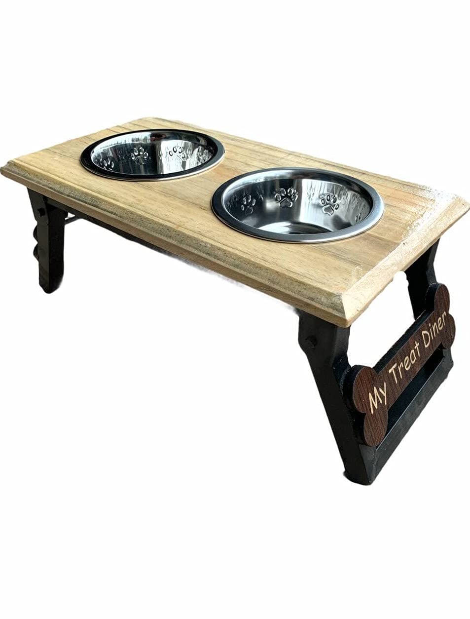 See full amazon price history chart for DOGTOWN Wooden Dog Bowls Stand with 2 Stainless Steel Bowl for Water and Food for Dogs. x 2 pet Bowls (Small) DOGTOWN Wooden Dog Bowls Stand with 2 Stainless Steel Bowl for Water and Food for Dogs. x 2 pet Bowls (Small) (B099K4DCZF) Amazon Price History, Amazon Price Tracker