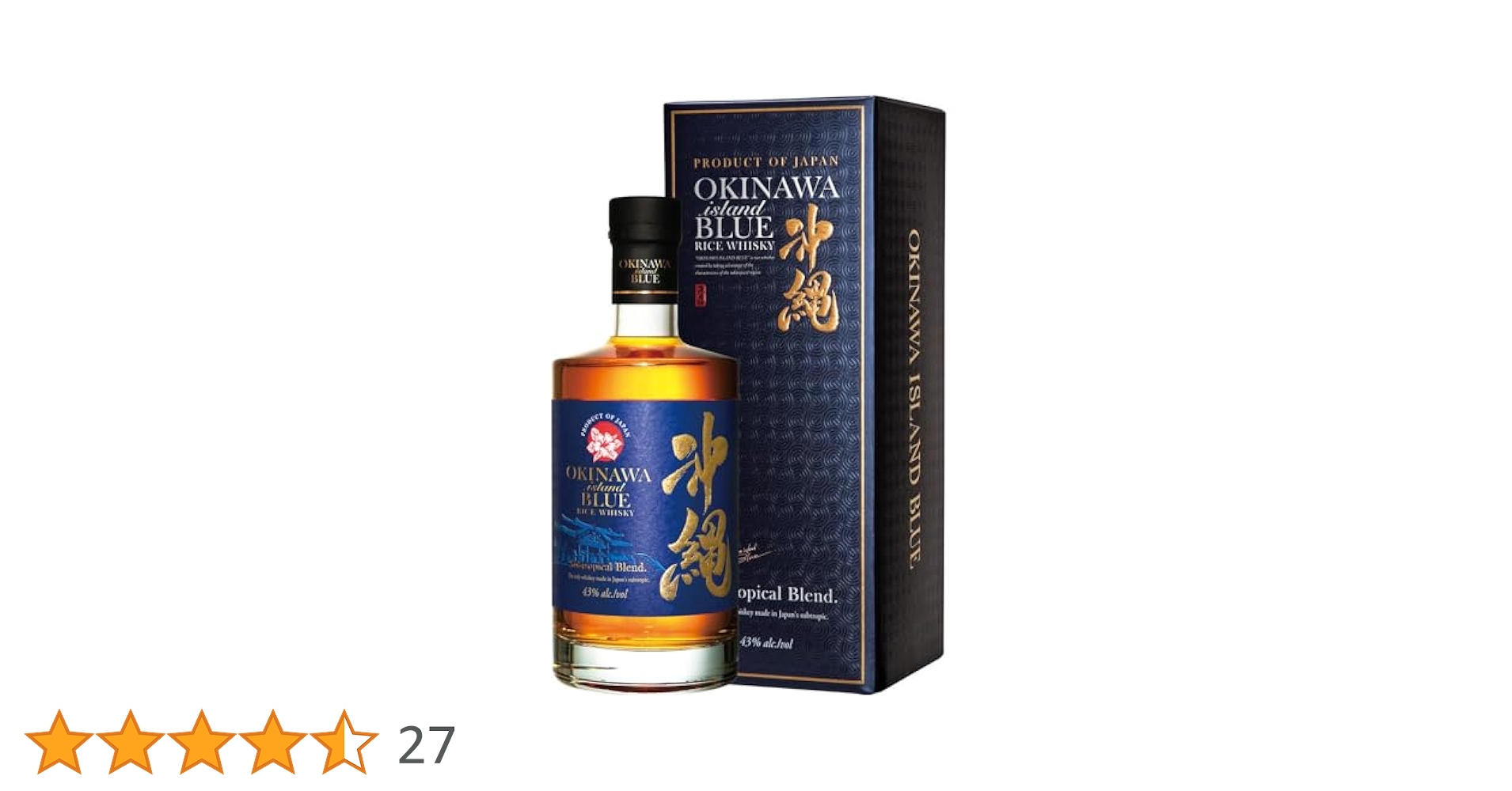 Amazon.co.jp: Kumesen Shuzo Okinawa ISLAND BLUE 43° 700ml