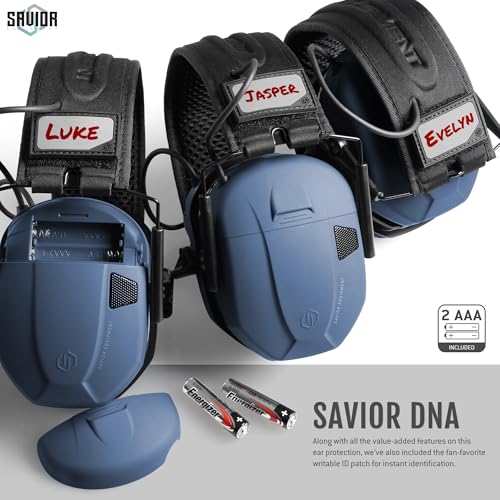 Image of Savior Equipment Apollo Electronic Earmuffs For Shooting w /Gel Ear Pads, 24dB NRR, Noise Cancelling Ear Protection Headset