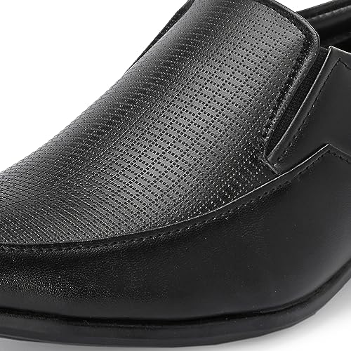 Image of Centrino Mens Formal Shoe |Slip-On Men's Formal Shoe | Stylish Non-Lace Design | Soft Cushioned Insole for Comfort | Perfect for Office & Formal Wear (64047)