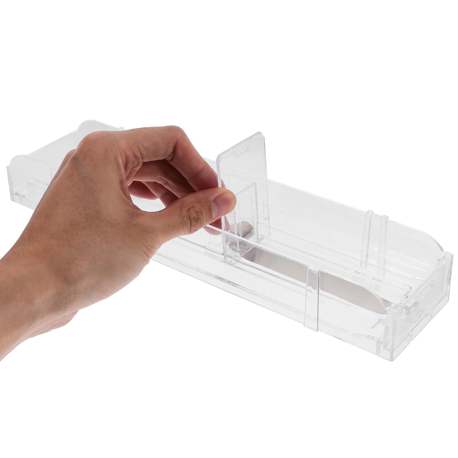 GOOHOCHY Display Rack for Store Extender Retail Display Case Retail Store Display Flyer Holder Display Holder Automatic Transparent Case Pusher Cigarette Rack Display Pushers Rack Catalog