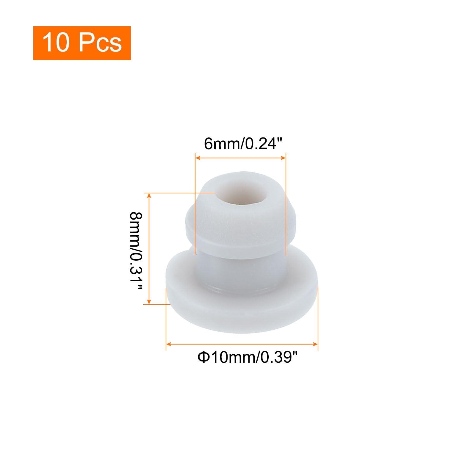 QUARKZMAN Silicone Bouton-Pression Verrouillage Trou Bouchons Caoutchouc Panneau Joint Couvercle Affleurer Panneau Rond Clôtures Étanche