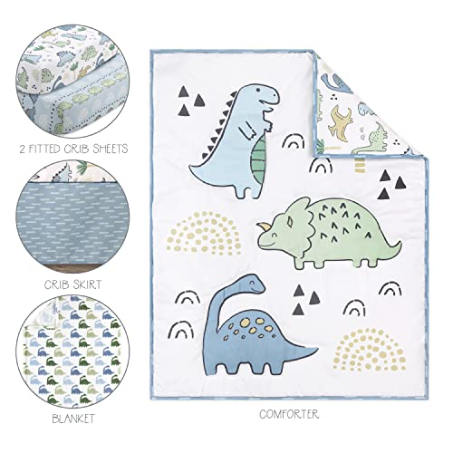 The Peanutshell Dinosaur Crib Bedding Set For Boys, 5 Pieces #TOP1