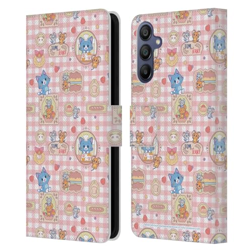 Coque Samsung Galaxy A15 étui portefeuille cuir Tom and Jerry housse rabat