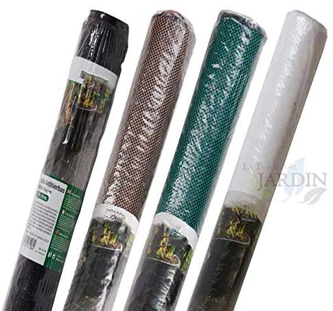 Suinga MALLA ANTIHIERBAS blanco 2 x 100 m, 105 gr/m2. Evita la presencia de las malas hierbas en la superficie del suelo.