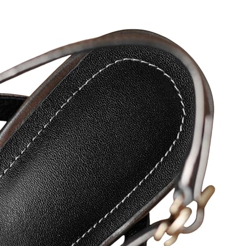 Women's Genuine Leather Closed Toe Handmade Woven Cross Strap Kitten Heel Slingback Sandals Pumps3