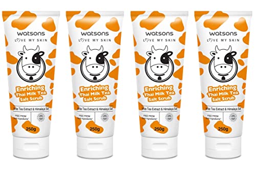 Watsons Love My Skin Enriching Thai Milk Tea Salt Scrub 8.81 oz. (Pack of 4)