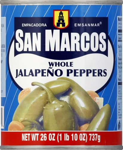 Image of San Marcos Whole Jalapeno Peppers, 26 Ounce (Pack of 4)