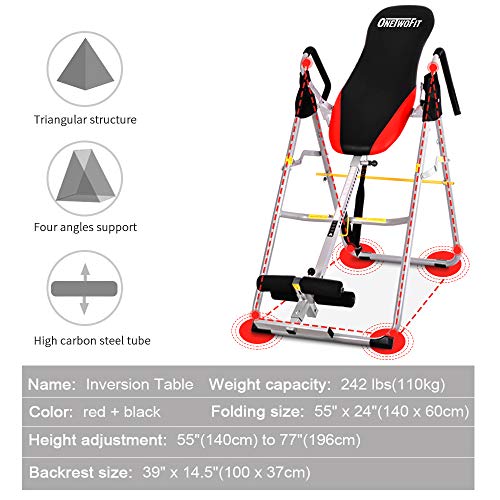 Table D'inversion Réglable – Soulage Les Maux De Dos – Pliable – Occasion Excellent état