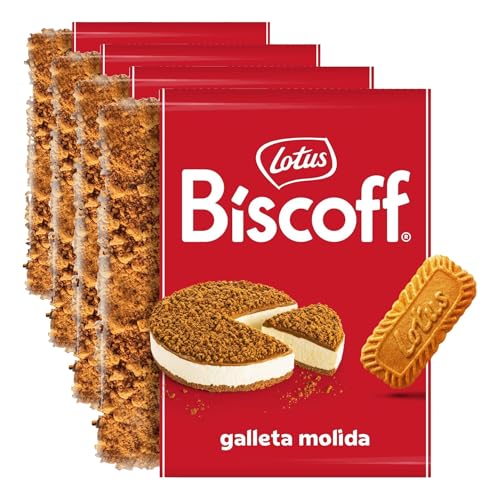 Lotus Biscoff | Galleta Caramelizada Molida | Ingredientes de Origen Natural | Vegano | Sin Colorantes ni Aromas Añadidos | 750g (Paquete de 4)