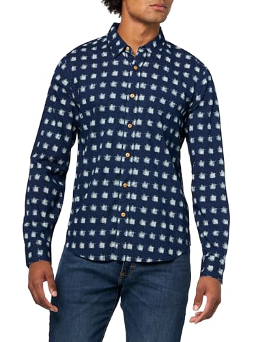 Lucky Brand Men's Printed 1 Pocket Long Sleeve Shirt