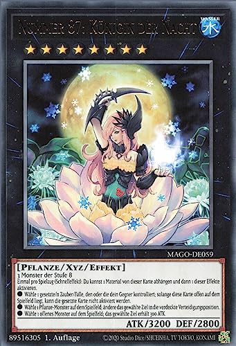 Nummer 87: Königin der Nacht MAGO-DE059 Rare Deutsch Near Mint 1. Auflage - Maximum Gold - mit ReCollectibles-Versandschutz - für Yu-Gi-Oh!