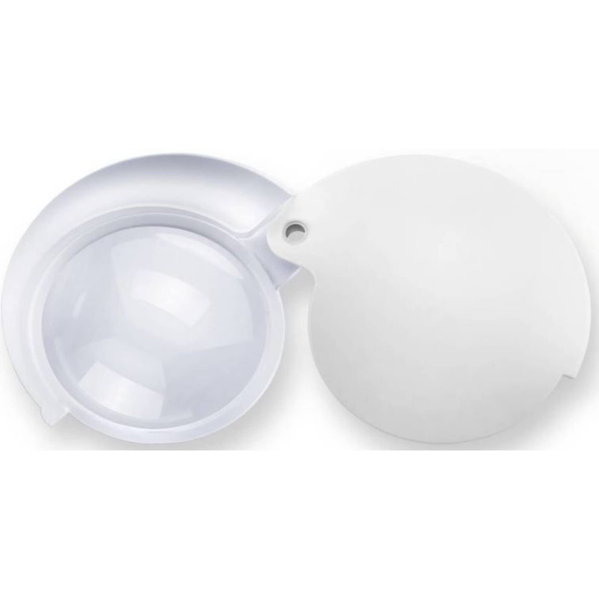 Eschenbach 152097 Einschlaglupe mobilent LED, Obiettivo molto compatto ad alto ingrandimento con illuminazione LED efficiente, bianco, Dimensioni Lente: Ø 35 mm, Ingrandimento: 7x, Diottria: 28