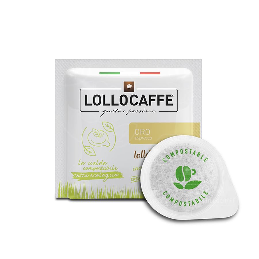 Lollo Caffè Monodosis de papel ESE 44 mm mezcla oro Mokona/Tazzona compatibles (300)
