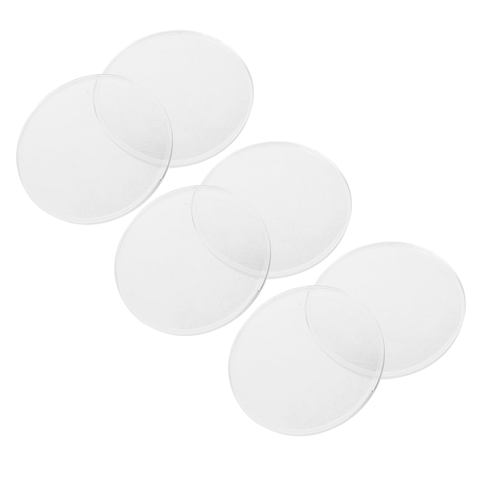 NAMOARLY Optical Lenses 6pcs Magnifying Glass Set for Physics Education Double Convex Magnifying Lenses