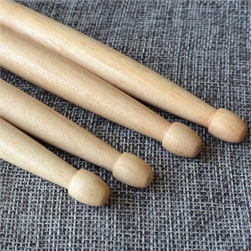 Drum Sticks Bulk 4Pairs Maple Drumsticks - Ideal para práctica de todas las edades, color de báculo elegante, perfecto para Jazz y Percusión (7A) miniatura 6