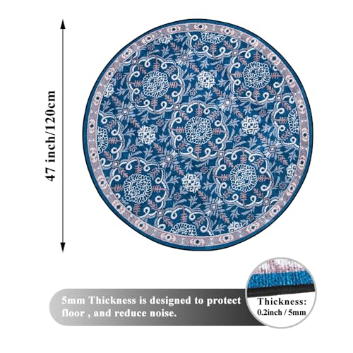 Honorstar DD001903 Office Chair Mat For Carpet And Hardwood Floor Gaming Chair Mat Round Rug 47 Inch Carpet Protector Desk Chair Mat thumb #1