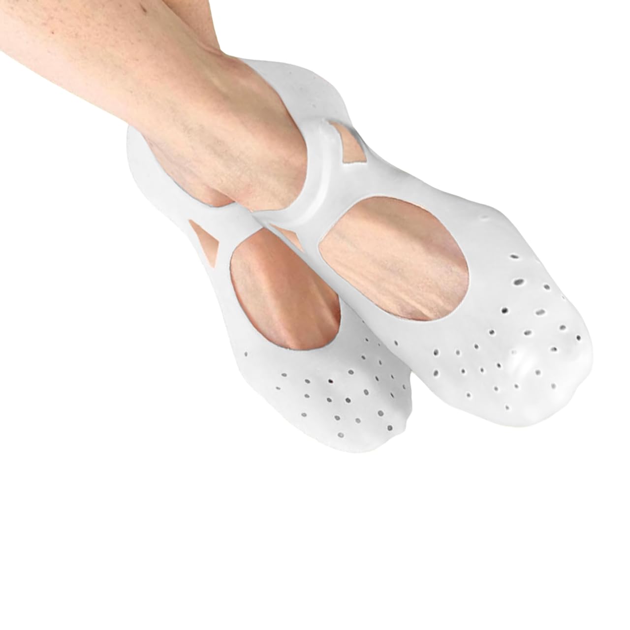 SUPERSTUD Silicon Socks For Cracks for Women/Men, Professional Moisturizing Silicone Gel Socks with Arch Support, Treatment for Dry Crack Feet Hydrating Spa Socks for Heel Repair (WHITE, Free Size) - Image 8 thumbnail