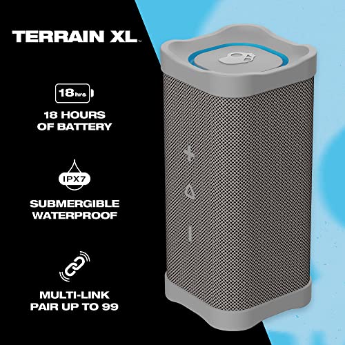 Image of Skullcandy Terrain XL Wireless Bluetooth Speaker - IPX7 Waterproof Portable Speaker, 18 Hour Battery, Nylon Wrist Wrap, True Wireless Stereo