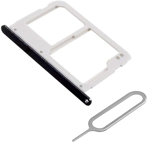 MMOBIEL Reemplazo del soporte de la bandeja de la ranura para tarjeta SIM compatible con Samsung Galaxy A3 A5 A7 2016 - Incluye pin SIM - Negro