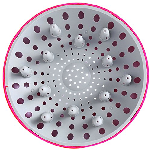 Hairizone Universal Diffuser for Hair Dryers with Nozzle D=1.7"-2.6" for Curly or Wavy Hair Styling, Dry and Gain Maximum Volume without Frizz, Fuchsia - Image 3