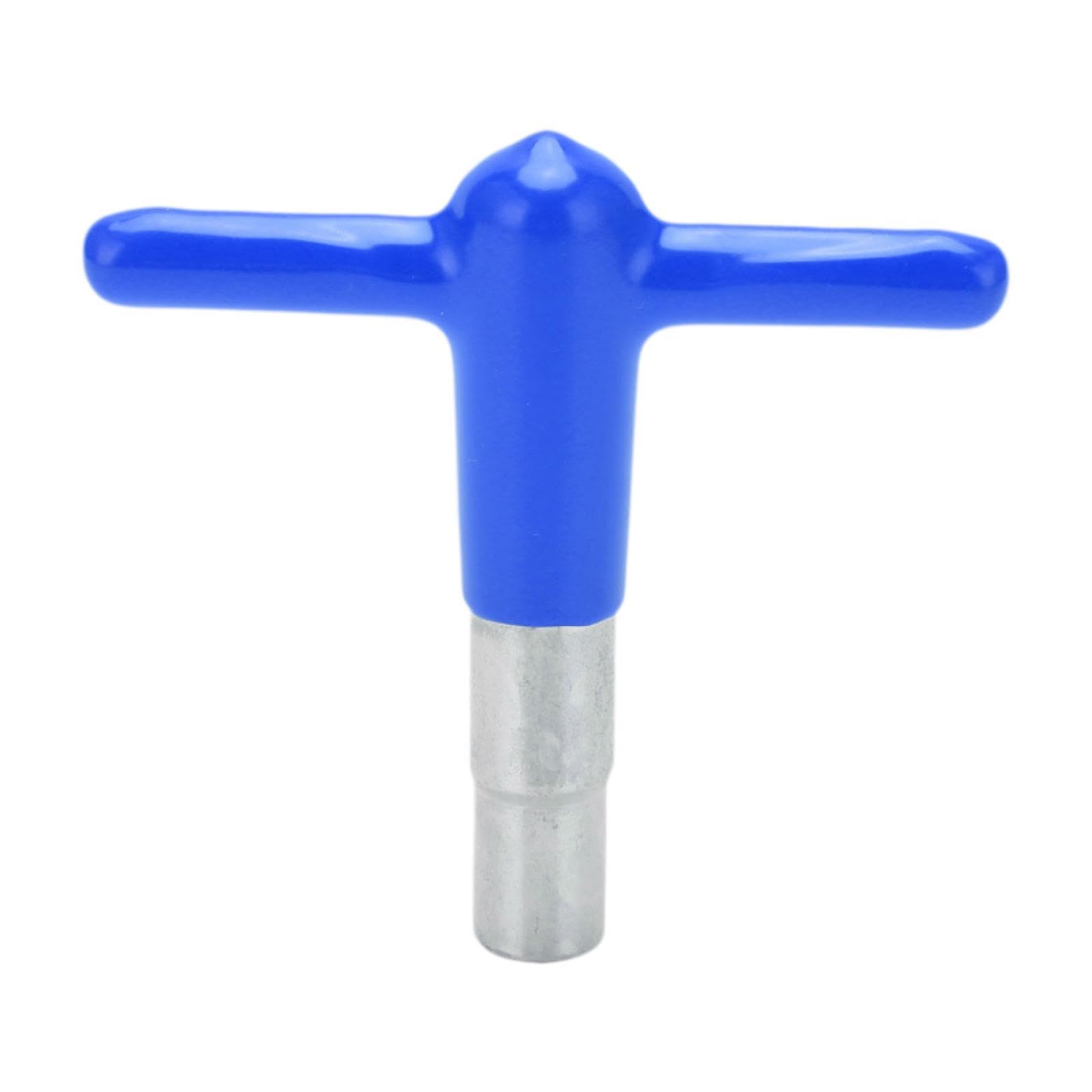 Drum Tuning Key Adjustment Wrench T Shape Handle Versatile Sturdy Percussion Hardware Tool for Acoustic and Electronic Drums, blue