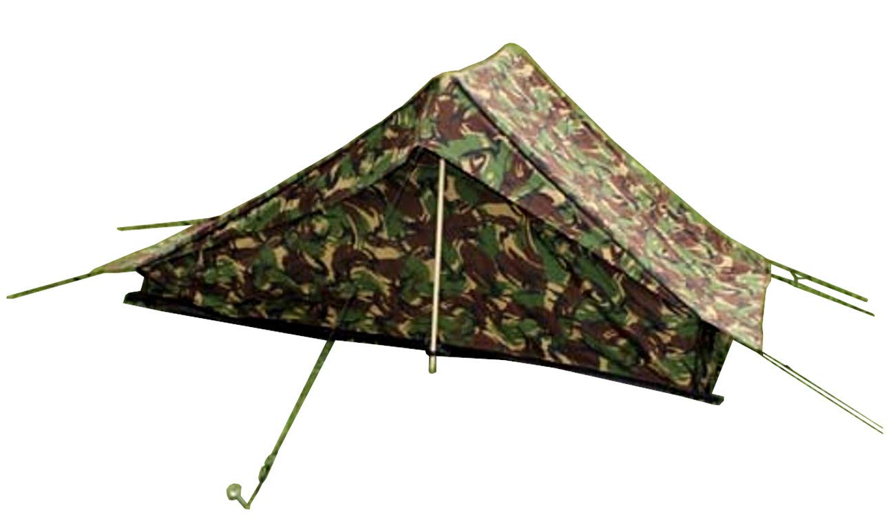 オランダ軍　迷彩テント ロール式収納 Amazon | オランダ軍 テント グランドシート付 エントランス2