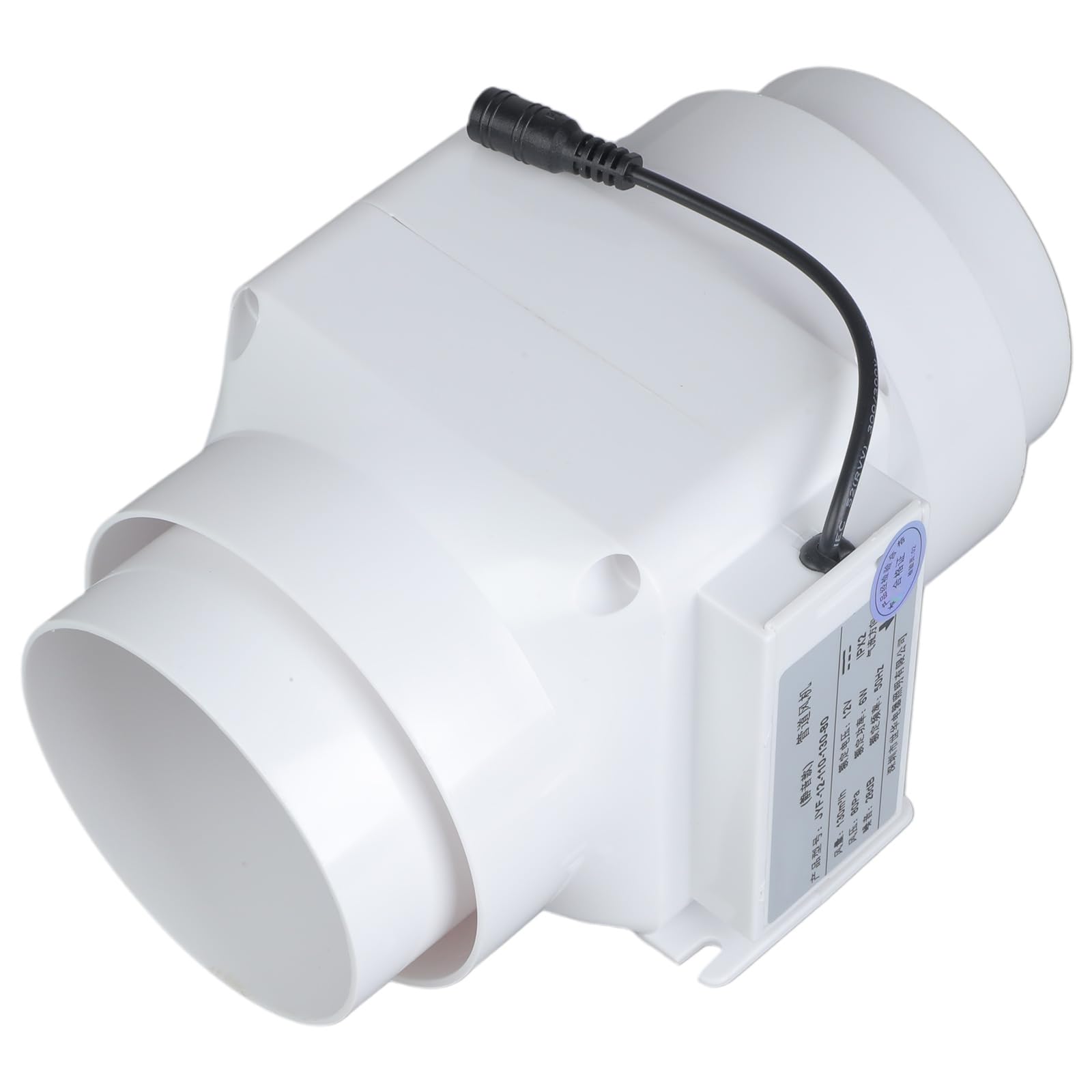 Potente ventilatore di ventilazione in linea da 12 V, adatto per un'efficace ventilazione e raffreddamento in ambienti domestici e commerciali, ventilazione per serre